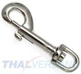 10er Pack Karabinerhaken 9 x 62mm mit rundem Wirbel