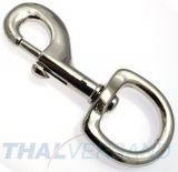 10er Pack Karabinerhaken 30 x 120mm mit rundem Wirbel