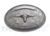 Western G�rtelschnalle 40mm B�ffelmotiv Western Buckle