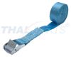 Zurrgurte 25mm x 3,0m hellblau mit Klemmschloss LC 250daN Zurrgurt Spanngurt