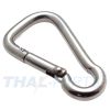 Karabinerhaken asymmetrisch 60 x 6mm Edelstahl V4A