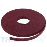 10m Gurtband 10mm Breit ca. 1,6mm stark / bordeauxrot Polypropylen