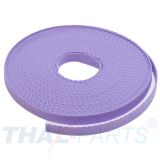 10m Gurtband 10mm Breit ca. 1,6mm stark / flieder Polypropylen