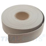 10m Gurtband 40mm Breit ca. 1,6mm stark / grau Polypropylen
