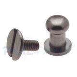 10er Pack Beil Taschenknopf Beiltaschenknopf 9mm gunmetal schwarz