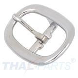 10er Pack Halfterschnalle 30mm Messing verchromt