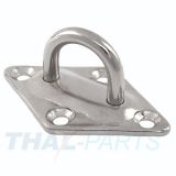 Augplatte Rhombus 59mm x 5mm Edelstahl A2 gestanzt und geschweisst