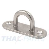 Augplatte lang 60mm x 5mm Edelstahl A2 gestanzt und geschweisst