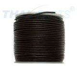 50m Rundleder Lederband Lederschnur Lederriemen 1mm Dunkel Braun