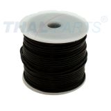 50m Rundleder Lederband Lederschnur Lederriemen 2mm Schwarz