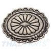 Concho #039 Southwestern Oval Concho 50mm x 38mm Antik Silber Conchos Concha