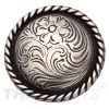 Concho #053 36mm Western Zaum Seil Concho Antik Silber Conchos Concha