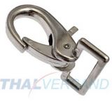 50er Pack Karabinerhaken 22 x 56mm mit fester �se Zinkdruckguss