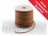 50m Rundleder Lederband Lederschnur Lederriemen 1mm Natur