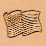 Punzierstempel 3D, USA Fahne, Gr��e 25 mm
