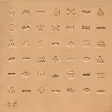 Punzierstempelset NATIVE AMERICAN SYMBOL, 1/4 Zoll - 6,4 mm