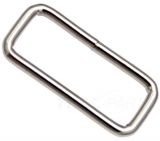 50er Pack Schlaufen 26mm x 10 x 3,2mm Rund Stahl, vernickelt