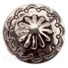Concho #134 20mm Western Concho Leathercraft Silber mit Schwarz Conchos Concha