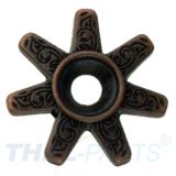 Concho #203  20mm Sporen Antik Kupfer Conchos Concha