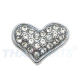 Strassmotiv Herz asymmetrisch zum Aufschieben f�r 10mm Gurtband