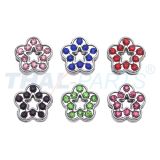 6er Pack Strassmotiv Flower Sortiment zum Aufschieben f�r 8mm Gurtband