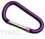 50er Pack Aluminium Karabinerhaken 50mm x 5mm Lila Karabiner