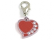 Strassanh�nger Charm Herz #2 Strass / Schmuck Anh�nger