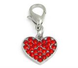 Strassanh�nger Charm Herz Rot #33 Strass / Schmuck Anh�nger