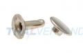 100er Pack Doppel Hohlnieten 13x12mm Unten offen Doppelhohlniete